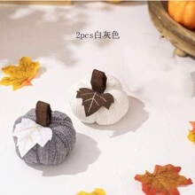 1 件全新感恩节装饰橙色南瓜挂饰，收获针织小南瓜雕像，家居装饰，圣诞节