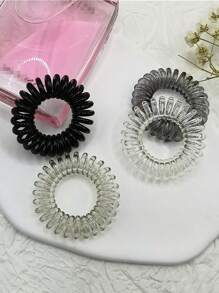 20/30/50PCS spirală păr legături elastice benzi de cauciuc din plastic benzi de telefon cablu Scrunchies accesorii de păr accesorii pentru cap coadă de cal suporturi