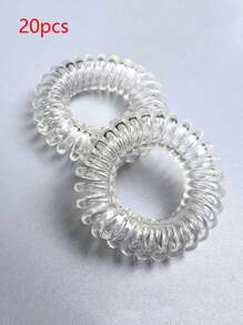 20/30/50PCS spirală păr legături elastice benzi de cauciuc din plastic benzi de telefon cablu Scrunchies accesorii de păr accesorii pentru cap coadă de cal suporturi