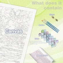 [Dostosowane] 1 szt. Malowanie po numerach Dostosuj swój własny obraz po numerach Rzemiosło dla dorosłych Wystrój domu Spersonalizowany prezent Spersonalizowany portret rodzinny 30x40cm/12x16 cali Bez ramki 24 kolory