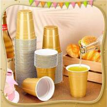 16 oz wiederverwendbare Plastik Partybecher, robuste Trinkgläser für Getränke bei Abschlussfeier/Schulanfang, Softdrinks, Punsch, Grillparty, Picknick [Farben/Menge wählbar]