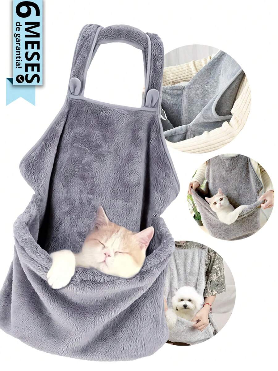 Bolsa Canguru Pet Mochila Transportar Gato Cachorro Sling Passeio