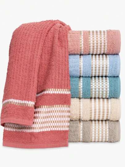 Kit 5 Toalhas de Banho Ouro 100% Algodão Gigante 1.40 x 0.70cm