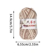 4 Balls X 50g Cozy Acrylic Yarn, DIY Knitting Material For Scarf, Plush Toys, Gifts - Multicolor - View 2