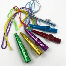 [Custom] Metal Kazoo, Professional Performance Kazoo Trumpet, Saxophone Kazoo, Small Musical Instrument Flute Tube Diaphragm, Christmas/Birthday Gift - Multicolor - View 4