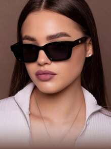 1 chiếc kính mắt mèo thời trang dạo phố cổ điển dành cho nữ, trang phục cơ bản hợp thời trang thu đông cho phụ nữ, quần áo công sở, quà tặng thường ngày, phụ kiện đi biển cho phụ nữ, kính râm thời trang - Nhiều màu - Xem 2