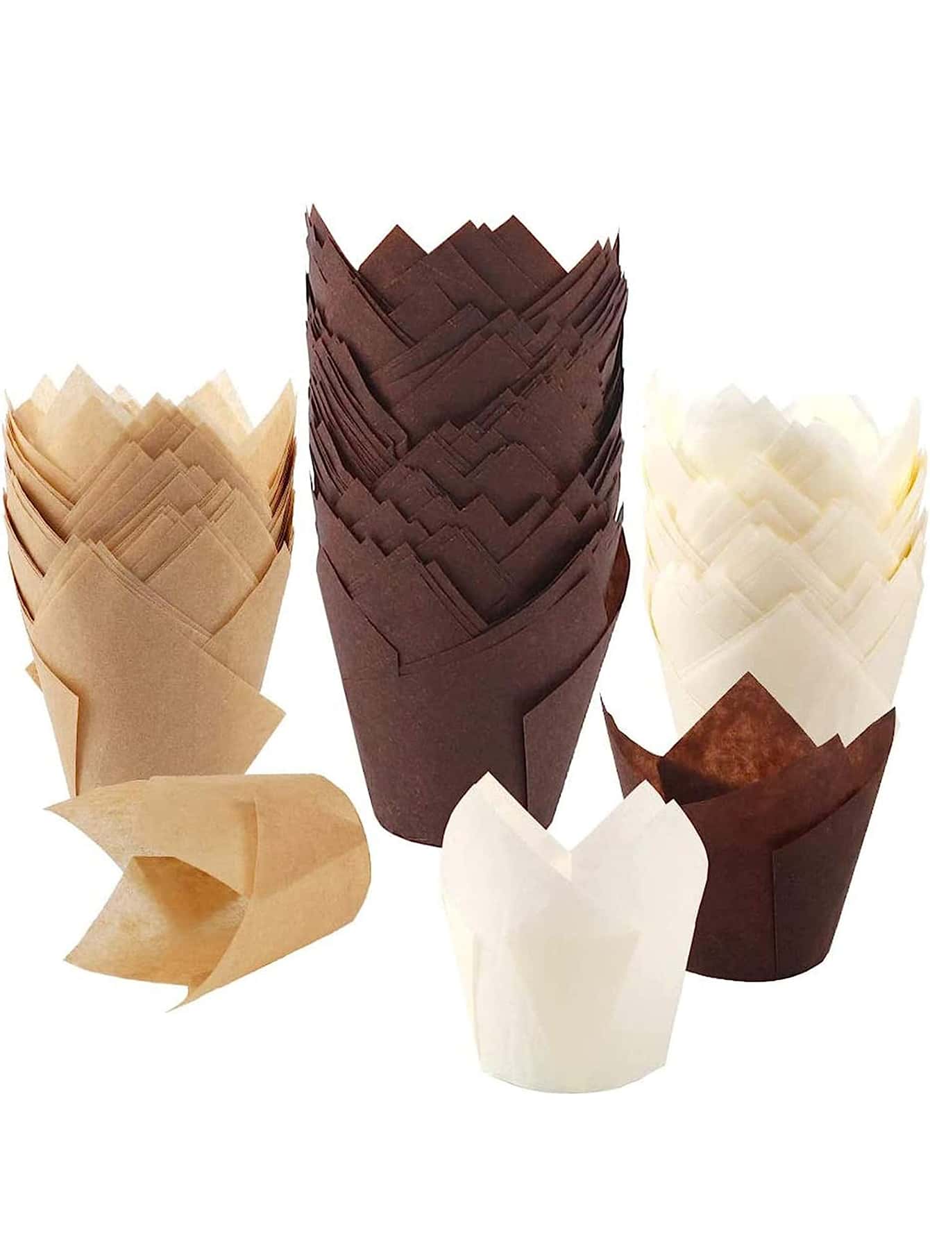 30 piezas Moldes redondos mini para tartas, mini freidora de aire, papel para magdalenas, envoltorios desechables para pasteles de molde, tazas para brownies, forros para hornear, forros para magdalenas y tazas, suministros para fiestas, bodas, baby shower (manualidades)