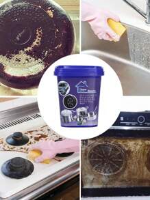 DeTODO Pasta De Limpieza Para Utensilios De Cocina De Esmalte/Porcelana/Acero Inoxidable. Removedor De Manchas De Grasa Y Óxido De Uso Múltiple 500 g - Gris Oscuro - Ver 4