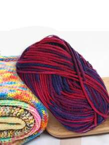 4 Balls X 50g Cozy Acrylic Yarn, DIY Knitting Material For Scarf, Plush Toys, Gifts - Multicolor - View 17