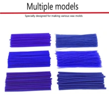 蜡条、牙科蜡造型材料、用于 DIY 珠宝制作、雕刻和模具准备的蜡条 - 藍色 - 查看 4