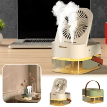 Quạt làm mát không khí Máy tạo độ ẩm di động Có bình chứa nước LED LED Type C USB - Ngẫu nhiên - Xem 2