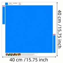 1 套大尺寸 5D DIY 全钻圆形钻石画套件，冬季矮人 - 成人钻石刺绣十字绣工艺品，家居装饰墙艺术，理想的节日礼物 - 彩色 - 查看 3