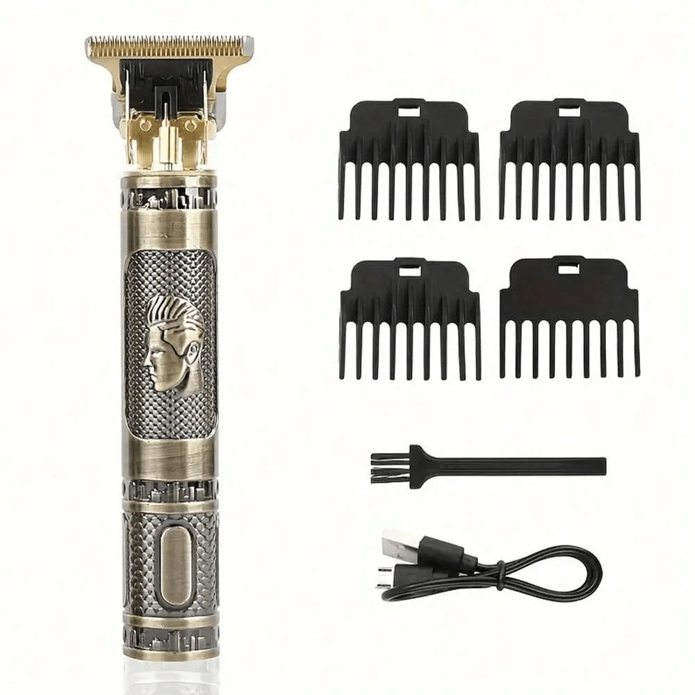 Professional Cordless Hair Clipper Zero Gapped T Blade Liners Grooming