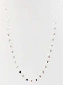 Choker Necklace And Star Bracelet Kit With 925 Silver Links Durability Up To 3 Months - 銀色 - 查看 9