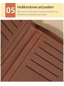 Einfarbige kurze Geldbörse, tragbare zweifach gefaltete Münzengeldbörse, Kreditkartenhalter, Geburtstagssgeschenk für Frauen, Geldbörse, kleine Geldbörse - Weiss - Übersicht 11