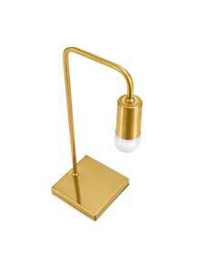 Abajur Luminária De Mesa Industrial Retro Dourado - Dourado - Visão 5