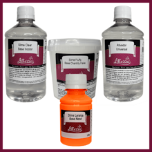 Kit Transparent Glue 500g + Activator For Universal Slime 500ml + Fluffy Chantilly 400g Altezza Altezza - Super Premium Complete Slime - Creative DIY Slimes Factory - Complete Slime Kit - Making Slimes - Offer - Special Promotion - 套裝+霓虹橘100g - 查看 1