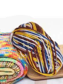 4 Balls X 50g Cozy Acrylic Yarn, DIY Knitting Material For Scarf, Plush Toys, Gifts - Multicolor - View 24