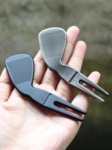 Zinc Alloy Golf Pitch Mark Tool - Perfect For Men's Golf - Suitable For Valentine's Day, Thanksgiving, Christmas, And Halloween - Non-Magnetic