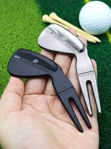 Zinc Alloy Golf Pitch Mark Tool - Perfect For Men's Golf - Suitable For Valentine's Day, Thanksgiving, Christmas, And Halloween - Non-Magnetic