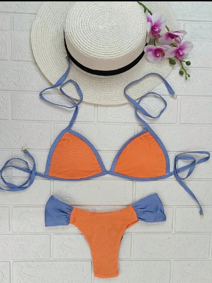 Double Sided Bikini - trái cam - Xem 1