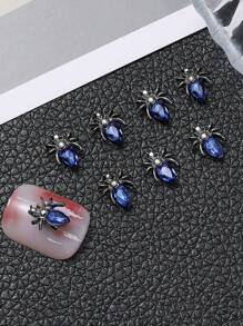 10/20 件万圣节指甲饰品蜘蛛用于指甲设计 - 哥特式复古合金指甲钉配件用于丙烯酸指甲的指甲首饰 - 朋克风格小蜘蛛饰品用于工艺品 DIY - 彩色 - 查看 15