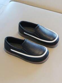 Zapatos casuales negro para niñas para primavera, otoño y todas las estaciones, zapatos oxford para niños, mocasines de suela blanda para actuaciones en el escenario para niños, zapatos planos para estudiantes - Negro - Ver 5