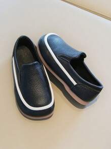 Zapatos casuales negro para niñas para primavera, otoño y todas las estaciones, zapatos oxford para niños, mocasines de suela blanda para actuaciones en el escenario para niños, zapatos planos para estudiantes - Negro - Ver 4