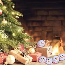 Künstliche Schneekugel, Weihnachts-Schneeball-Kampf Set für drinnen, Plüsch-Schneemann-Kugel mit realistischem Gesicht, Schneeballkampfspiel für drinnen und Outdoor