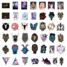 100 miếng dán hình chòm sao bằng nhựa vinyl thẩm mỹ dùng cho sổ lưu niệm, nhật ký, máy tính xách tay, cản xe, ván trượt, bình nước, máy tính, điện thoại, phim hoạt hình, mũ bảo hiểm, nhãn dán và đề can ô tô - Nhiều màu - Xem 4