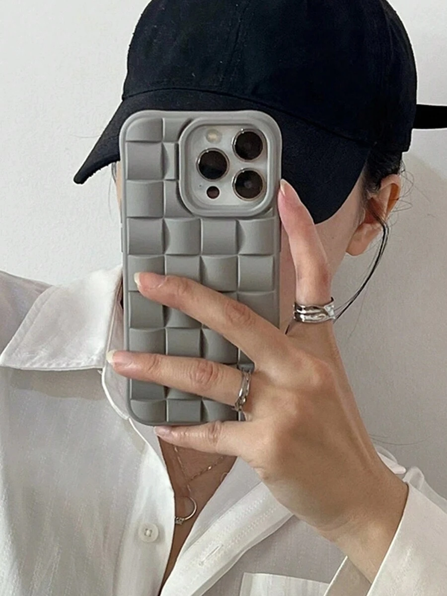 高级灰色巧克力软壳手机壳，兼容 17 Pro Max/17 Pro/17 Air/17/16 Pro Max/16/16 Pro/16 Plus/15/15 Pro Max/15 Pro/15 Plus/11/12/13/14 Pro Max/XS/XR/11 Pro/11 Pro Max/12 Pro/12 Pro Max/13 Pro/13 Pro Max/7 Plus/14 Pro/14 Pro Max/14 Plus/7 Plus/8 Plus/8/SE2，简约创意设计