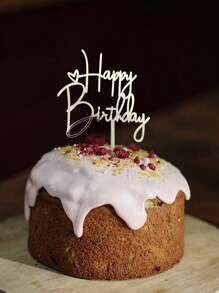 3/10 件生日快乐蛋糕装饰 星形生日蛋糕装饰 生日快乐蛋糕装饰 银色生日快乐蛋糕装饰 - 彩色 - 查看 1