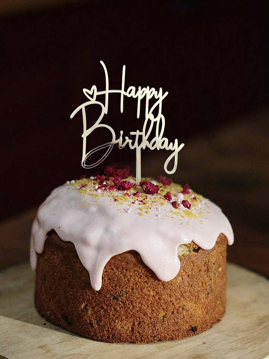 3/10 件生日快乐蛋糕装饰 星形生日蛋糕装饰 生日快乐蛋糕装饰 银色生日快乐蛋糕装饰 - 彩色 - 查看 1