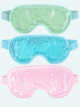 Reusable Cooling Gel Eye Mask - Relaxing Cold & Hot Compress, Moisturizing PVC Ice Bag Suitable For All Skin Types, Multipurpose Eye Mask Essential For Travel,Beauty,Skin Care Products,Spa,Self Care,Skin Care Tools,Face Care,Esthetician Supplies,Massage,Face Massage Tool,Face Roller,Ice Roller,Ice Roller Face