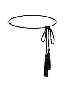 1 pieza Cuerda casual para la cintura de mujer, decoración de cinturón simple y elegante, adecuado para combinar con vestidos largos o camisas en atuendos diarios de verano, escuela, otoño, Halloween