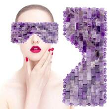 lyanxinlei 1 件天然玉石眼罩按摩器工具玫瑰石英玉石眼部放松按摩石皮肤按摩美容工具送给女朋友和母亲的绝佳礼物、美容、护肤产品、水疗、自我护理、护肤工具、面部护理、美容师用品、按摩、面部按摩工具、面部滚轮 - 彩色 - 查看 4