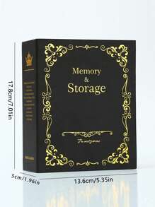 1pc Paper Photo Album,Vintage Simple Memorial Book For Home