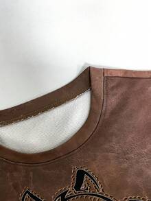 Áo len dài tay mùa thu/đông thoải mái và giản dị, phù hợp cho phụ nữ mặc hàng ngày, áo dài tay mùa xuân. - màu nâu - Xem 3