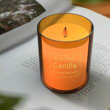 仿真蜡烛灯香薰机，迷你简约风格家用专用USB加湿器，在每个重要的日子里点亮香薰蜡烛 - 棕色 - 查看 2