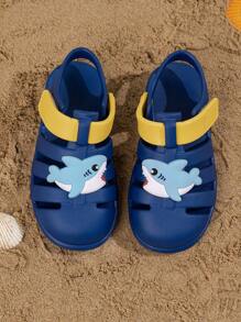 Toddler Kids Fisherman Sport Sandals, Soft Closed-Toe Cute Boys Girls Beach Flat Sandals Slippers Adjustable Back Strap - Navy Blue - View 6