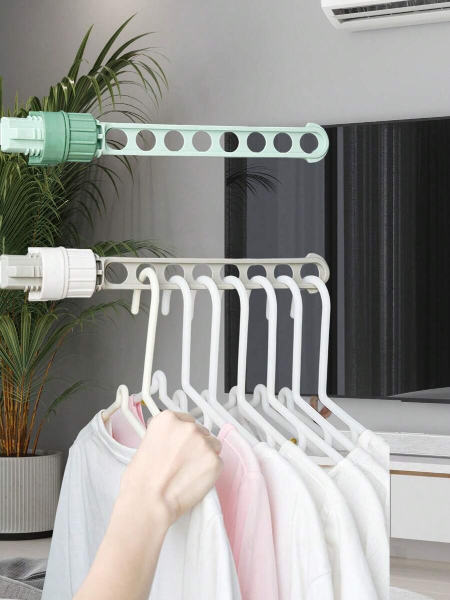 1 Portable Clothes Drying Rack, 8Hole Window Frame Walking Rack