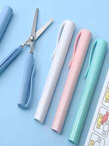 1 把迷你便携式剪刀 - 可折叠、小巧、锋利、适合工艺品、DIY 和日常使用 - 非常适合学校、办公室和旅行，男士工具 - 彩色 - 查看 5