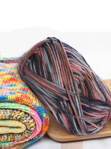 4 Balls X 50g Cozy Acrylic Yarn, DIY Knitting Material For Scarf, Plush Toys, Gifts - Multicolor - View 30