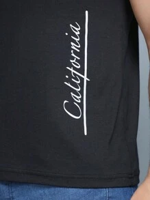 California Men's Short Sleeve T-Shirt - màu đen - Xem 2