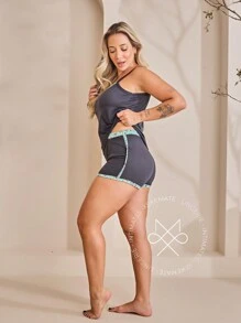 Kit With 3 Baby Doll Summer Fresh Pajamas Nightwear Mesh Pv Intimate Fashion Lingerie - 彩色 - 查看 2