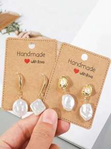 10/50/100pcs Earring Packaging Card, Jewelry Storage Card - Multicolor - View 2