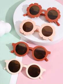 4pcs/Set Kids Fashion Glasses, Simple Design Suitable For Boys & Girls For Party, Daily Life And Outdoor Travel