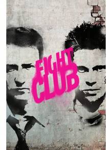  1 件复古电影海报电影搏击俱乐部帆布印刷规则海报复古家庭房间咖啡厅酒吧艺术墙壁装饰美学画无框架 ﻿ - 彩色 - 查看 12