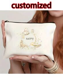 Hoa, Bướm, Nơ, Tình yêu, Bộ sưu tập mùa thu mới, Quà Giáng sinh, Vật dụng cần thiết cho kỳ nghỉ, Halloween, Giáng sinh, Túi cầm tay, Ví đựng tiền xu, Túi đựng đồ vệ sinh cá nhân, Túi đựng mỹ phẩm, Tự làm, Quà tặng cho bạn gái, Ngày Valentine, Quà tặng cho mẹ, Ngày của Mẹ, Du lịch, Túi xách, Túi xách nữ, Vật dụng cần thiết khi đi du lịch, Túi tote, Tên tùy chỉnh - Màu be - Xem 9