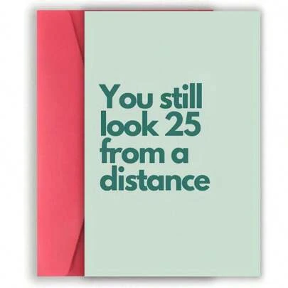 1 Stück witzige Geburtstagskarte mit Umschlag, perfekte Geburtstagsgeschenk für Familie und Freunde, geeignet für Geburtstage, Feiertage, Geburtstagskarte, Geschenkkarte